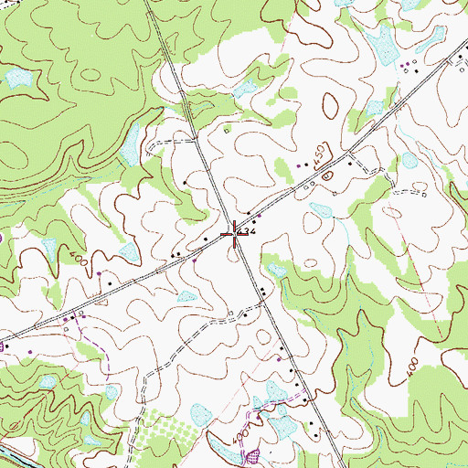 Topographic Map of Ansley, GA