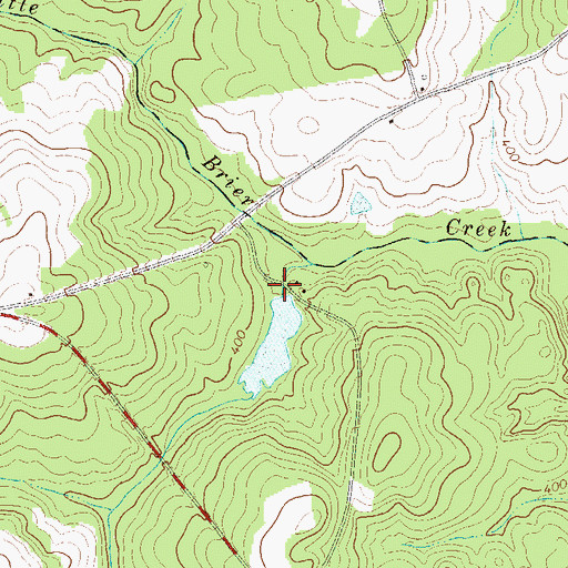 Topographic Map of Burnleys Old Mill (historical), GA