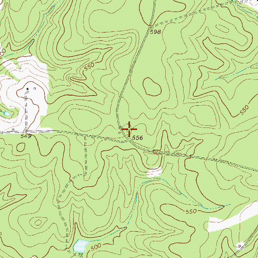 Topographic Map of Elim Cemetery, GA