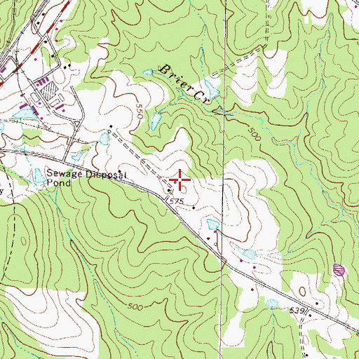 Topographic Map of Hardaway - Fuller Cemetery, GA