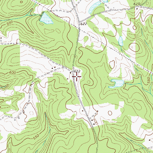 Topographic Map of Pilgrim Church, GA