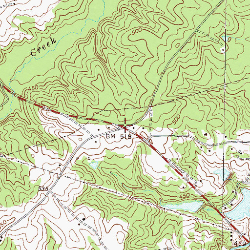 Topographic Map of Thigpen, GA