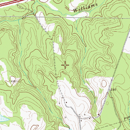 Topographic Map of Torrence Cemetery, GA