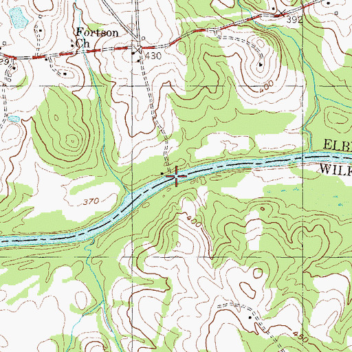 Topographic Map of Bakers Ferry (historical), GA
