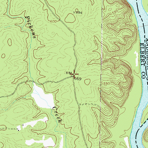 Topographic Map of Concordia (historical), GA