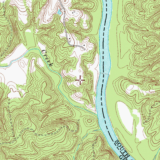 Topographic Map of Edinburg (historical), GA