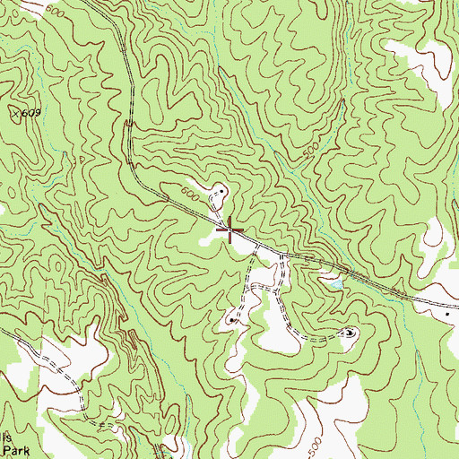 Topographic Map of Mobley Hill Cemetery, GA