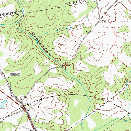 Topographic Map of Winns Mill (historical), GA