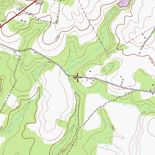 Topographic Map of Church of God, GA