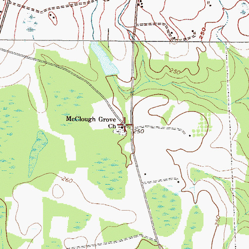Topographic Map of Days School (historical), GA