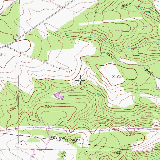 Topographic Map of Fairfield School (historical), GA