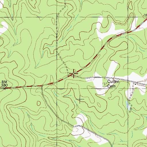Topographic Map of Florence Church (historical), GA