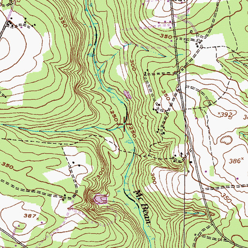 Topographic Map of Fulchers Mill (historical), GA
