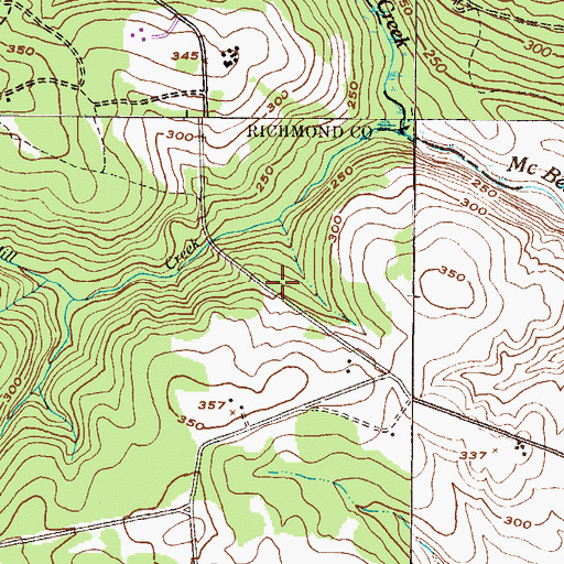 Topographic Map of George Palmer Cemetery, GA