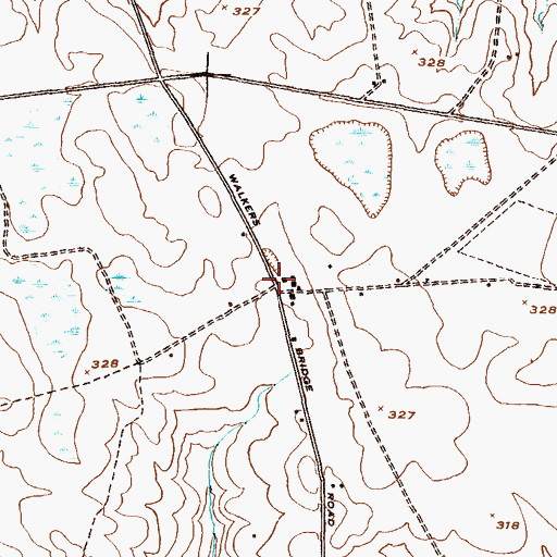Topographic Map of Grove Mount, GA