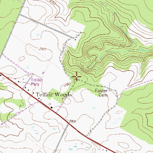 Topographic Map of Hodgson Institute (historical), GA