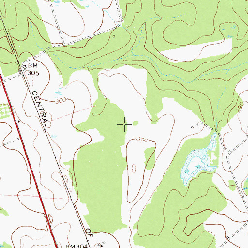 Topographic Map of Holy Church of God, GA