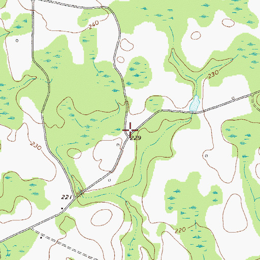 Topographic Map of Inman School (historical), GA