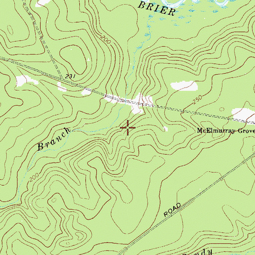 Topographic Map of Moore Branch Church (historical), GA