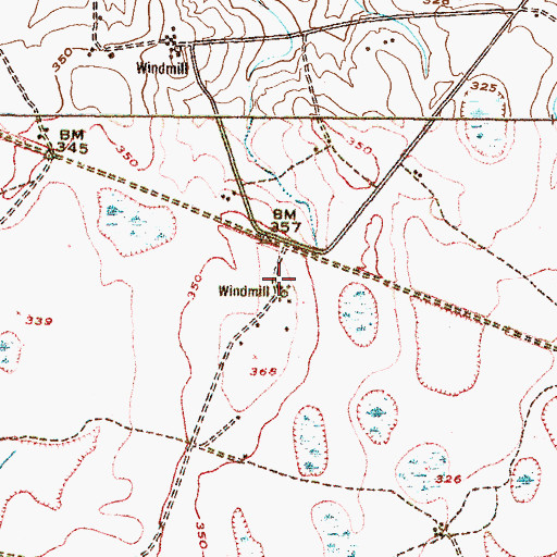 Topographic Map of Morrison Grove Church (historical), GA