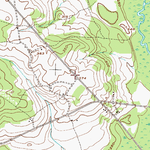 Topographic Map of Palmer Elementary School, GA