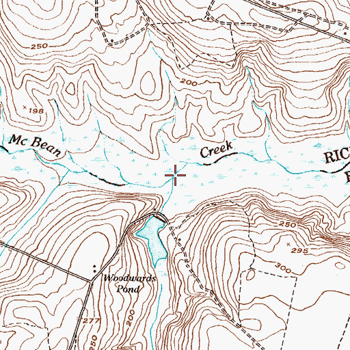 Topographic Map of Rock Hill Branch, GA