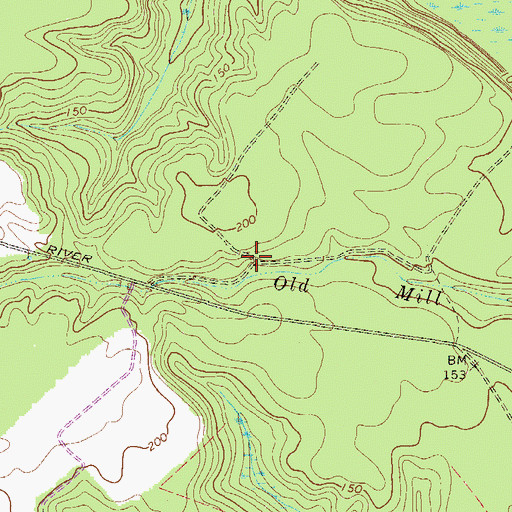 Topographic Map of Robinson School (historical), GA
