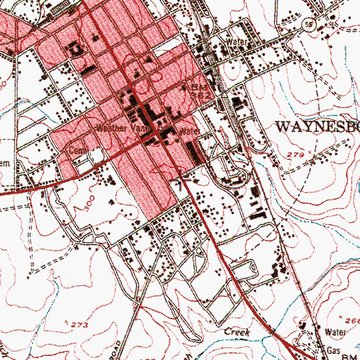 Topographic Map of Saint Michaels Episcopal Church, GA
