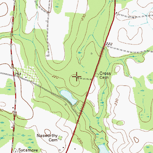 Topographic Map of Southeast Georgia Experiment Station, GA