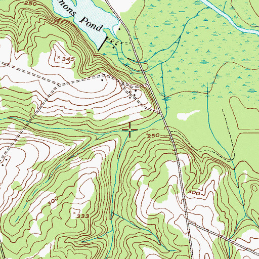 Topographic Map of Stocking Branch, GA