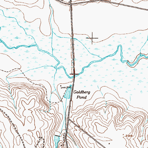 Topographic Map of Walkers Bridge, GA