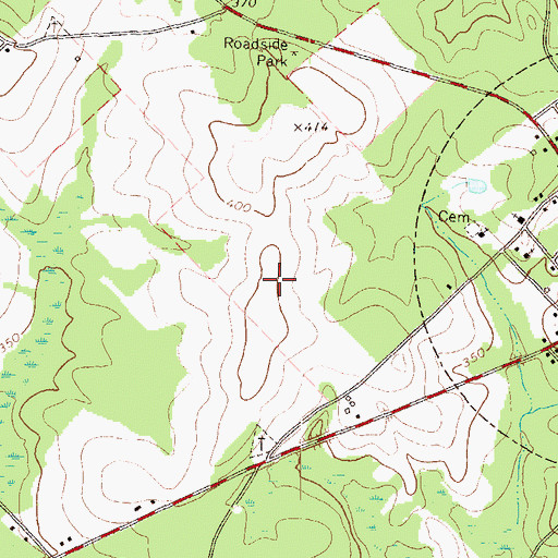 Topographic Map of Dodge State Prison, GA