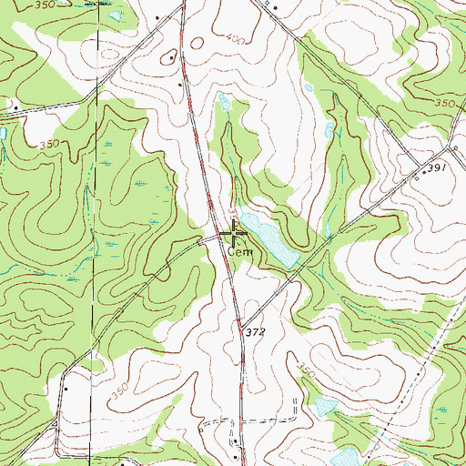 Topographic Map of Drench Grove Church, GA