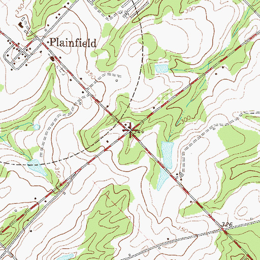 Topographic Map of Horne, GA