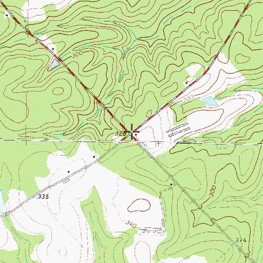 Topographic Map of Mukerson, GA