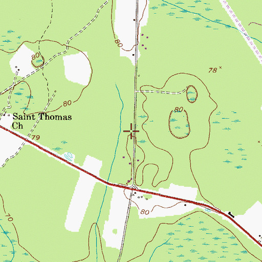Topographic Map of Donald School (historical), GA