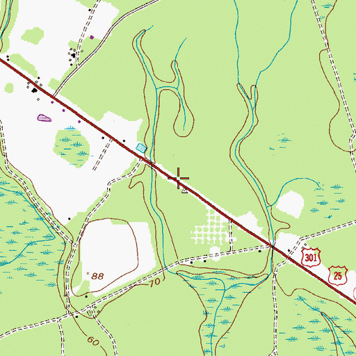 Topographic Map of Howard Chapel School (historical), GA