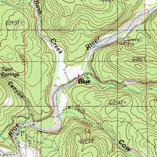 Topographic Map of Steeple Canyon, AZ