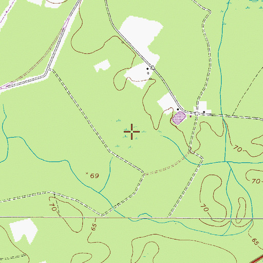 Topographic Map of Murrays Bay, GA