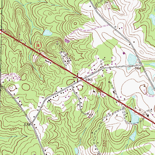 Topographic Map of Christ Healing Temple, GA