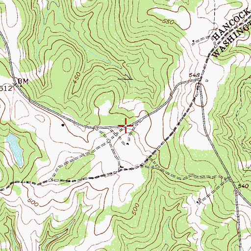 Topographic Map of Eureka (historical), GA