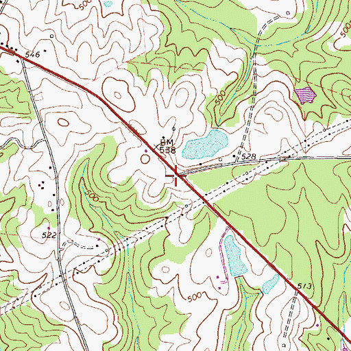 Topographic Map of Hancock Gospel Center, GA
