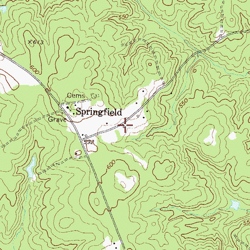 Topographic Map of Mary Olis Wilcox Health Center (historical), GA