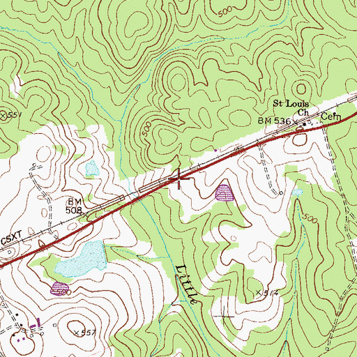 Topographic Map of Sunshine (historical), GA