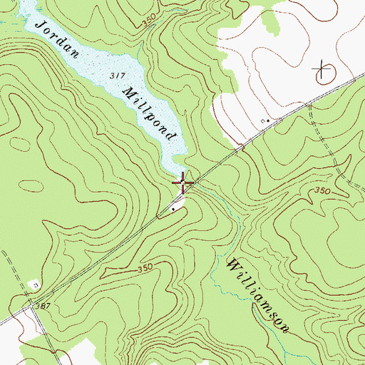 Topographic Map of Jordans Mill (historical), GA