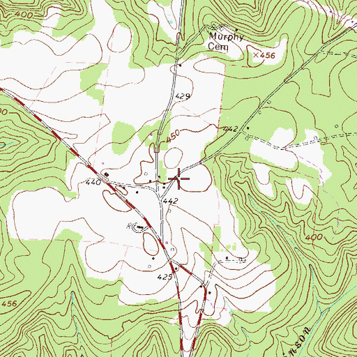 Topographic Map of Murphy School (historical), GA