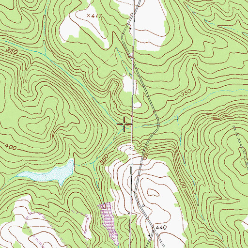 Topographic Map of Reddy Creek, GA