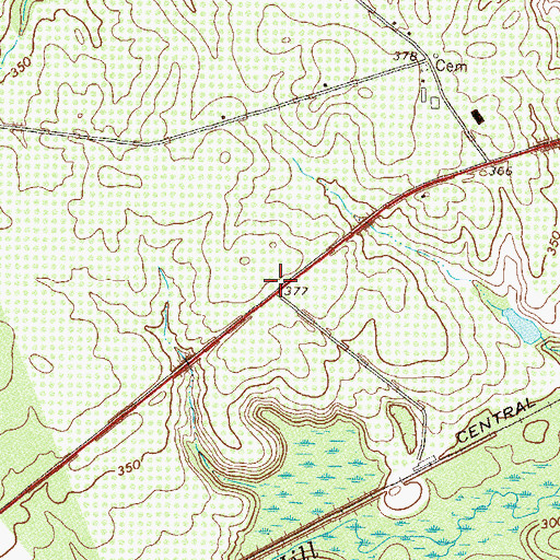 Topographic Map of Rose, GA