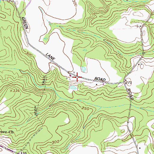 Topographic Map of Smith Cemetery, GA