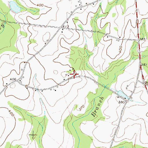 Topographic Map of Smiths Grove School (historical), GA